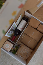 Load image into Gallery viewer, Mindfulness Terrarium DIY Kit Plant Hamper with Wine and Aromatherapy
