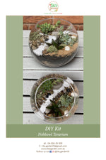 Load image into Gallery viewer, DIY Kit- Medium Fishbowl Succulent Terrarium
