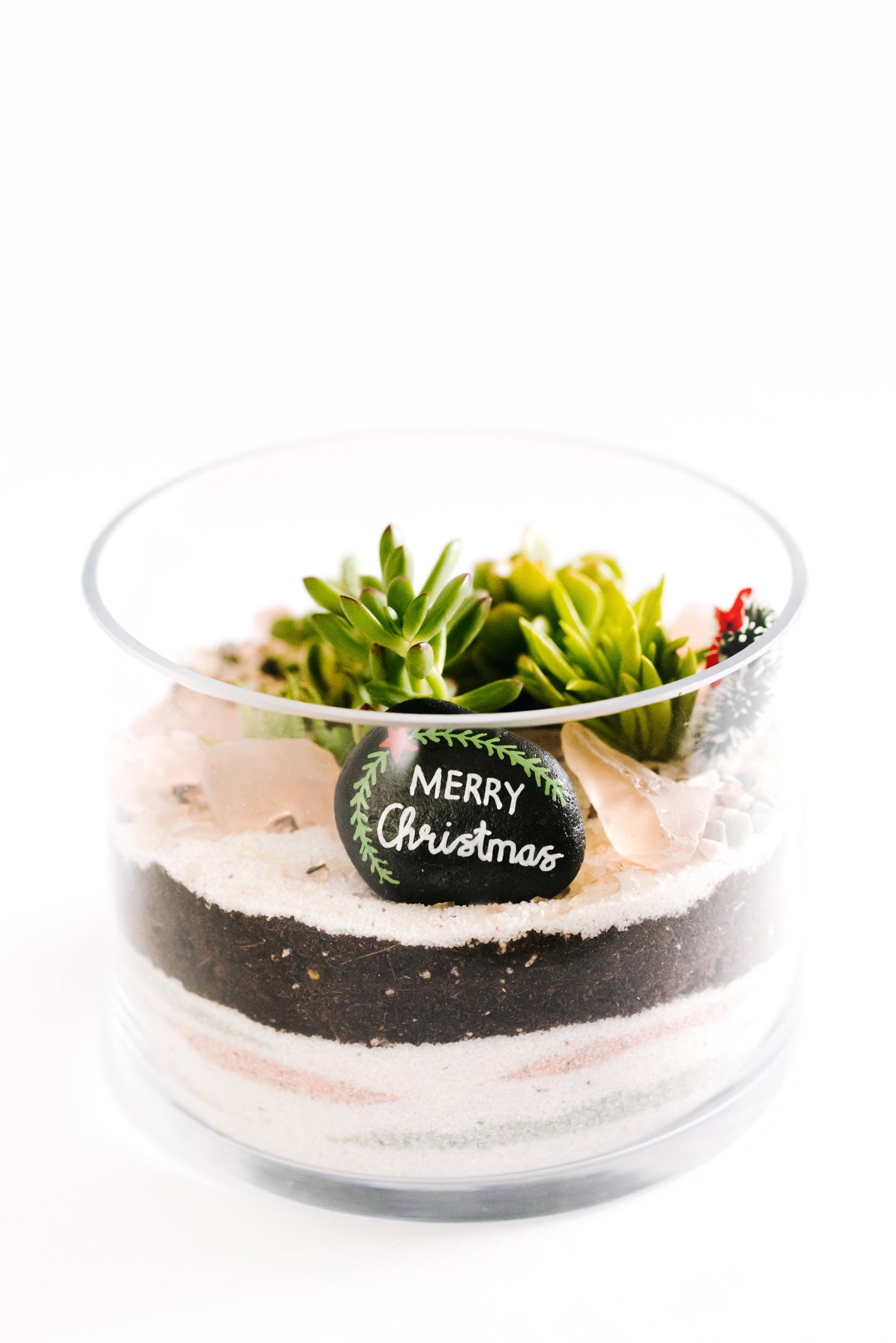 Christmas Edition – Glass Cylinder Terrarium